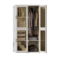 thumbnail image 1 of ANTBOX Portable Wardrobe Closet Storage Organizer for Clothes, Plastic Wardrobe with Magnetic Transparent Door 8 Cubes & 1 Hanging Rod, 1 of 2