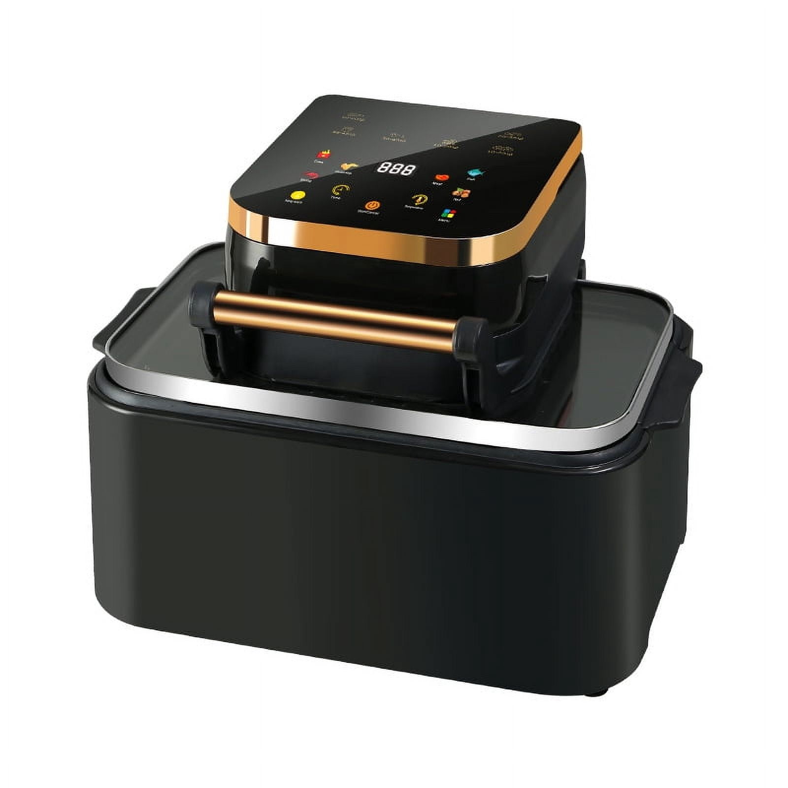 12QT Dual Layer Air Fryer Oven - Two 6QT Baskets, 7-in-1 Functions, Touchscreen & Knob Controls