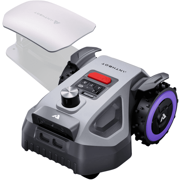 ANTHBOT M5 360 Lidar Wireless AI Robot Lawn Mower with Garage,Max 1/8 Acre, 4G App Control