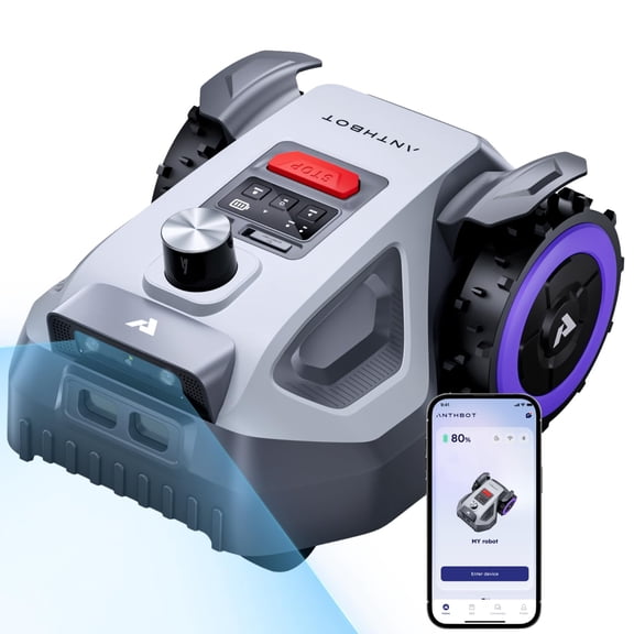 ANTHBOT M5 Lidar Robotic Lawn Mowers, 360 LiDAR+Vision Wire Free, 1/8 Acre, 4G App Control