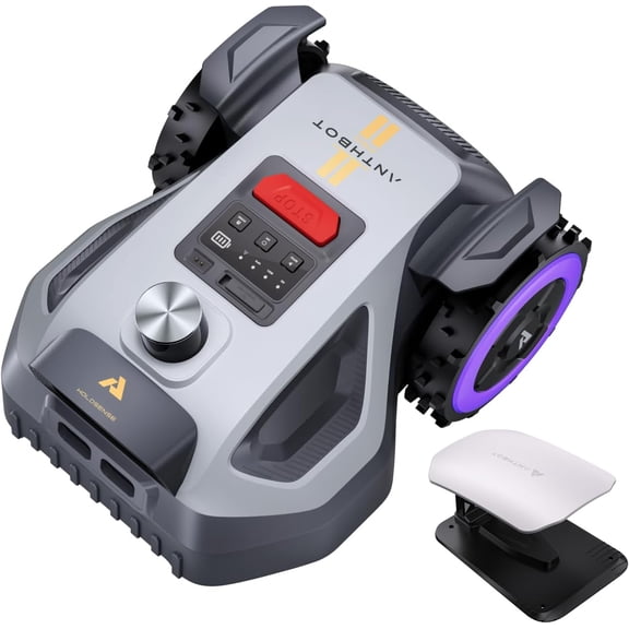 ANTHBOT M9 PRO 360 LiDAR Vision NetRTK 4in1 Robotic Lawn Mower with Garage,1/4 Acre,AI Obstacle Avoidance,45% Slope,Auto Mapping