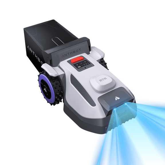 ANTHBOT N8 Robotic Lawn Mower ,Max 1/2 Acre, 4G APP NetRTK, 4-in-1 Robot with Sweepe leaves Auto Dump