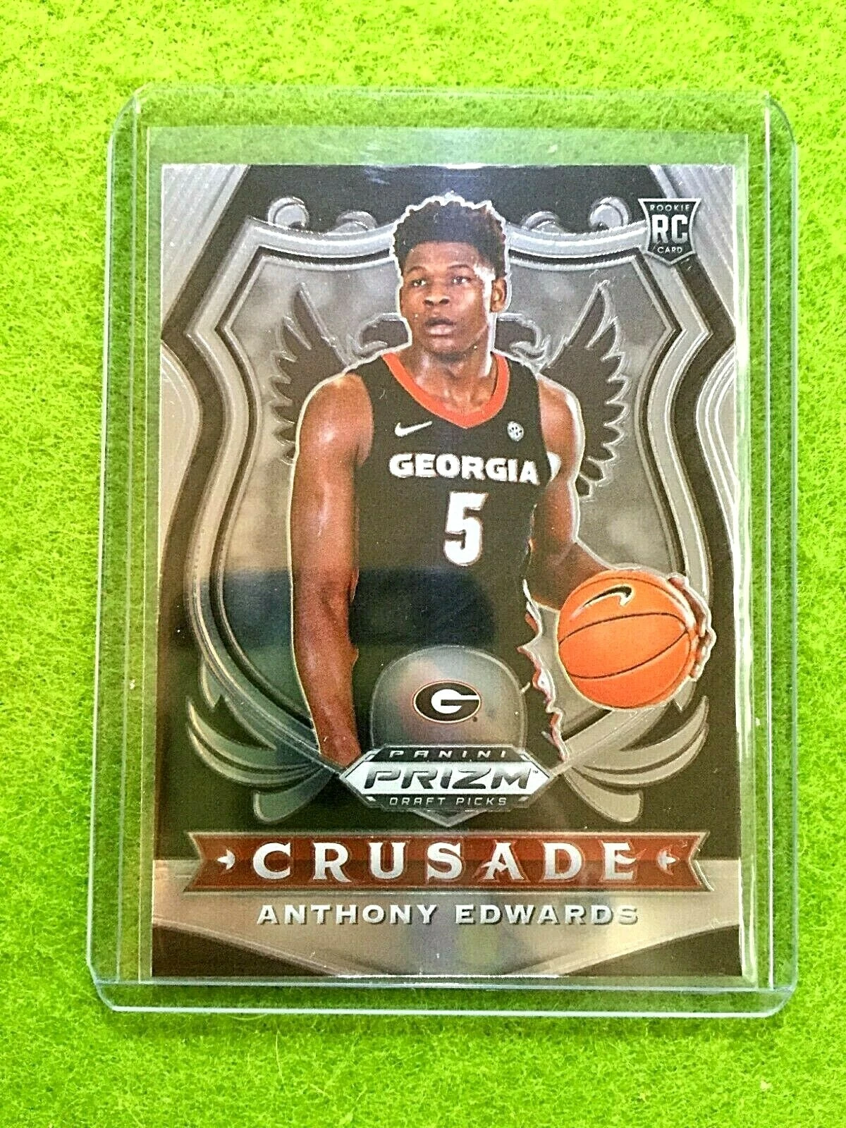 Prizm Anthony Edwards Panini 2020-21 RC #258 Card Draft - PSA 