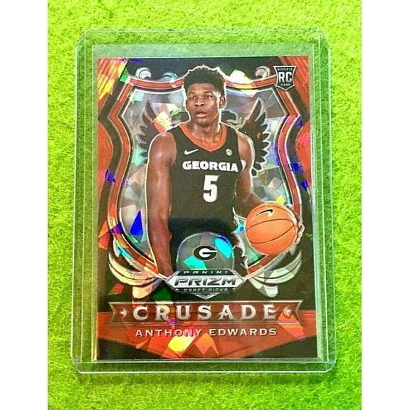 ANTHONY EDWARDS RED ICE PRIZM ROOKIE CARD RC CRUSADE 2020 MINNESOTA TIMBERWOLVES