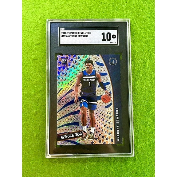 ANTHONY EDWARDS SGC 10 SILVER PRIZM ROOKIE CARD RC 2020 Revolution MAKE AN OFFER