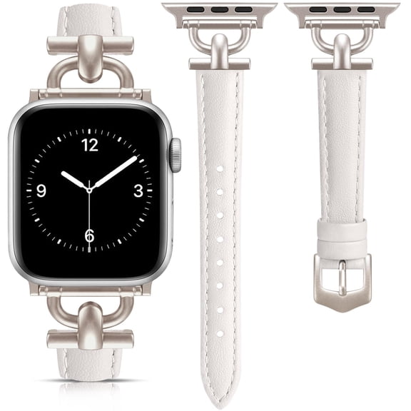 ANTHOUSE Leather Band Compatible with Apple Watch Bands for Women, Dressy Fancy Strap for iWatch Series 11/10/9/8/7/6/5/4/3/2/1/se