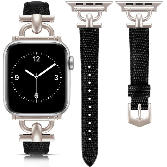 ANTHOUSE Leather Band Compatible with Apple Watch Bands for Women, Dressy Fancy Strap for iWatch Series 11/10/9/8/7/6/5/4/3/2/1/se