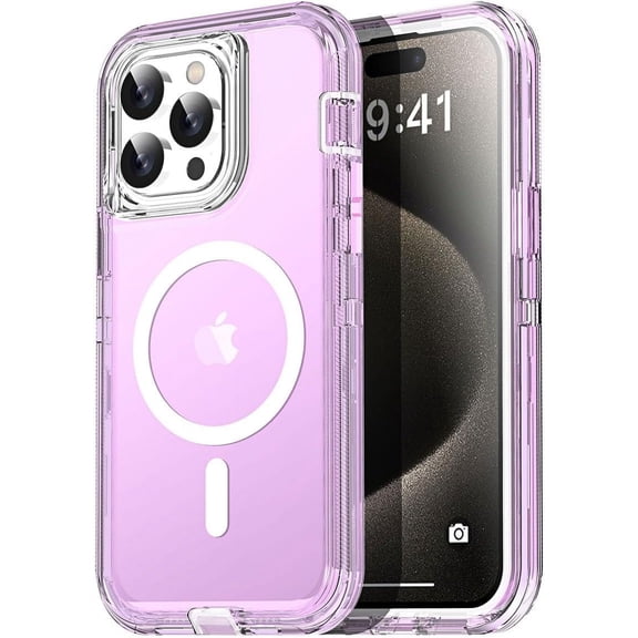 ANTHOUSE for iPhone 16 Pro Max Case Clear Compatible with MagSafe 3 in 1 Heavy Duty Drop Protection Full Body Rugged Shockproof/Dust Proof 3-Layer Military Protective Tough Durable Cover 6.9"_1