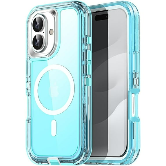 ANTHOUSE for iPhone 17 Pro Max Case Clear Compatible with MagSafe 3 in 1 Heavy Duty Drop Protection Full Body Rugged Shockproof/Dust Proof 3-Layer Military Protective Tough Durable Cover 6.9"_1