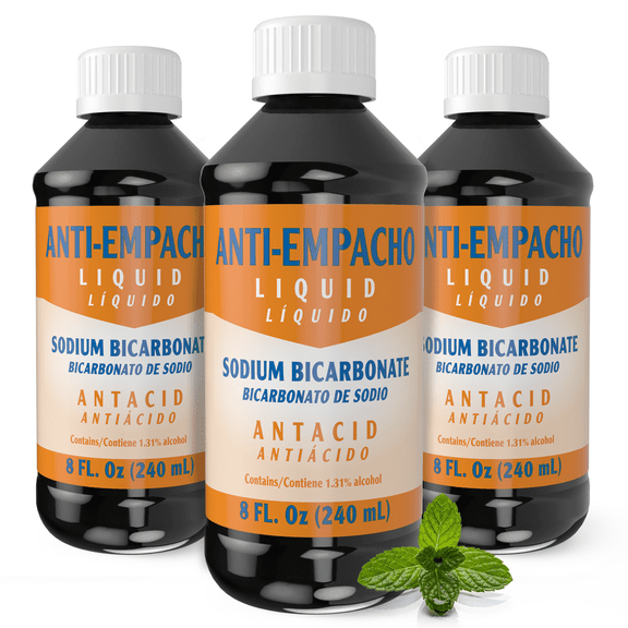 ANTI-EMPACHO Stomach Relief Liquid – Antacid for Heartburn & Digestive Support, 8 fl oz, (3 Pack)
