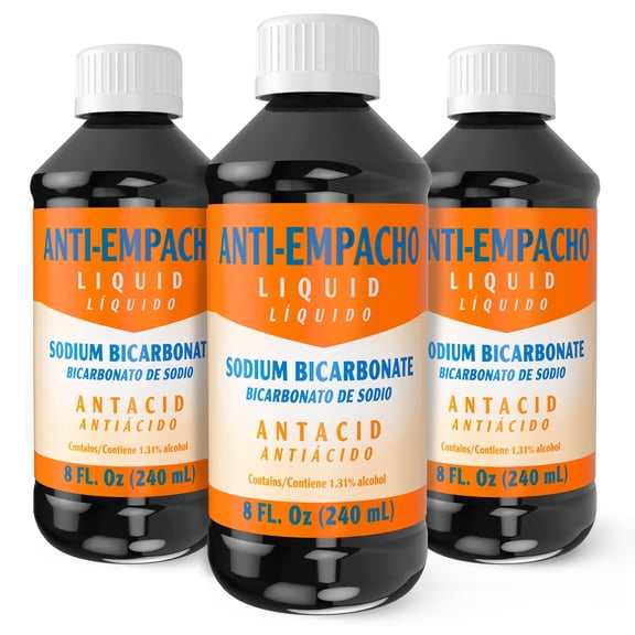 ANTI-EMPACHO Stomach Relief Liquid – Antacid for Heartburn & Digestive Support, 8 fl oz, (3 Pack)
