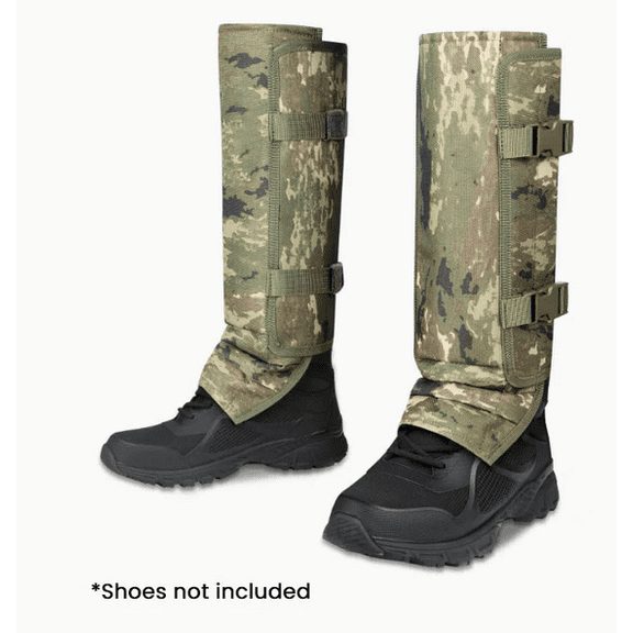 ANTI SNAKE BITE PROTECTIVE LEG GAITERS Rugged Knee To Ankle Shielding For Trekking Hunting And Hiking In Tall Grass And Brush