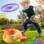 ANTIC DUCK Outdoor Game Toys for Kids Ages 3-5 4-8, Flying Disc Launcher Outdoor Outside Toys Gifts for 3 4 5 6 7 8 Year Old Boys Kids,