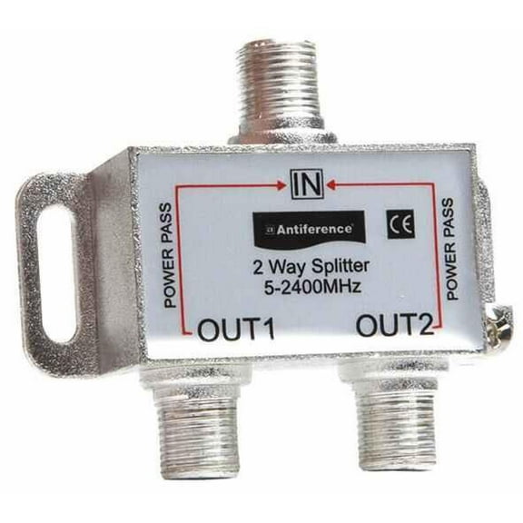 ANTIFERENCE - 75 Series 2-Way Indoor F-Type Splitter