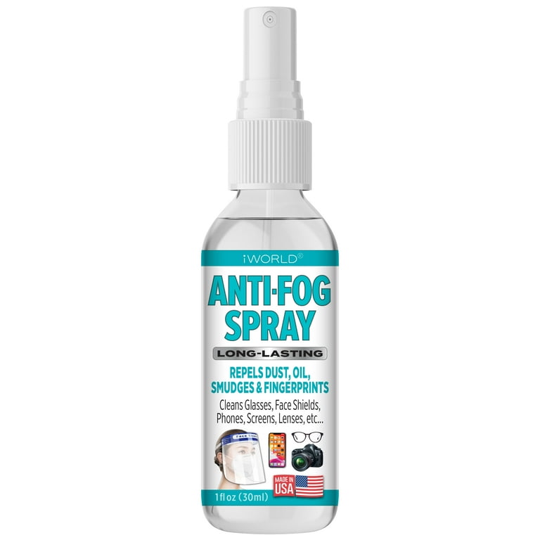 Anti-Fog Spray for Glasses Cleans & Repels Dust Oil Smudges Long
