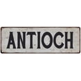 thumbnail image 1 of ANTIOCH Vintage Look Rustic Metal 6x18 Sign City State 106180041099, 1 of 1
