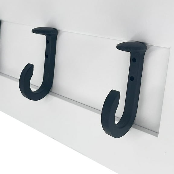 ANTIQUE HARDWARE DEPOT 10 3.25 Rustic Railroad Spike Coat Hook - Decorative Vintage Farmhouse Style Wall Hook Bathroom, Garmet, Towel, Plant Hanger - Black Cast Iron - 10 - Hooks