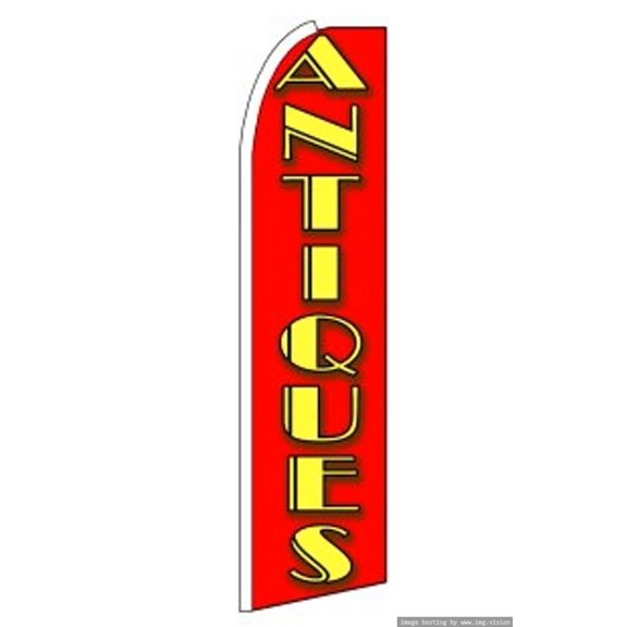 ANTIQUES King Swooper Flag (Hardware Not Included) |Advertisement /Business Flags | Feather Flag |