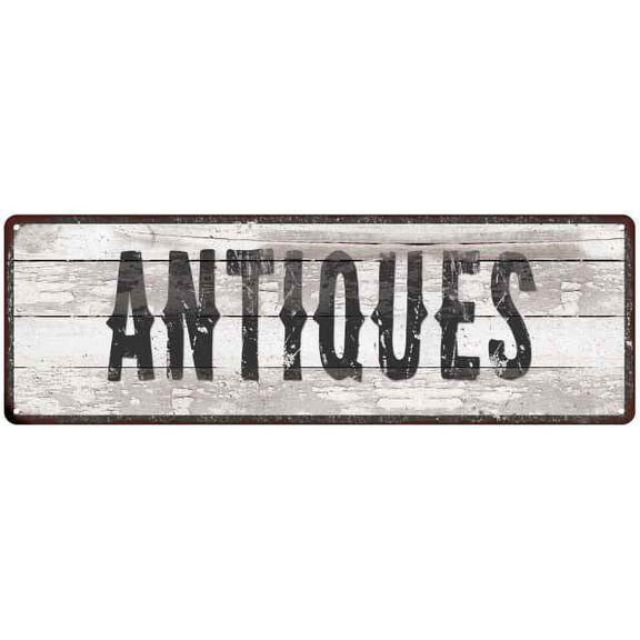 ANTIQUES Ship Lap Look Country Chic 6x18 Metal Sign Wall Decor 206180044030