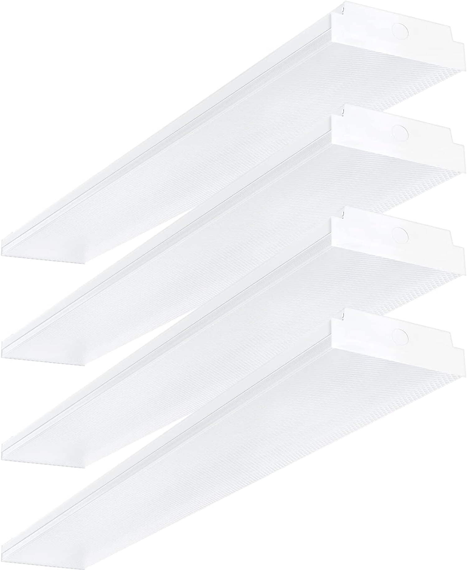 ANTLUX 4FT 40W LED Wraparound Shop Lights for Garage, 4 Pack