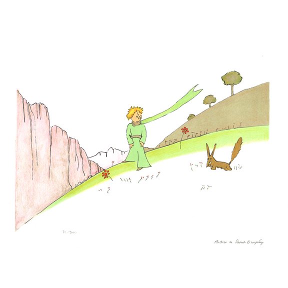 ANTOINE DE SAINT EXUPERY Le Petit Prince et le Renard (lg), 2008