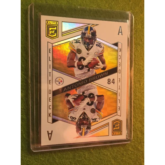 ANTONIO BROWN PRIZM REFRACTOR 2018 Donruss Elite Deck #ED-6 SP Aces SSP STEELERS