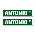 thumbnail image 1 of ANTONIO Classic Street Sign (2 Pack) Childrens Name Room Sign Road Sign | 6" X 24" Plastic Address Sign, 1 of 5