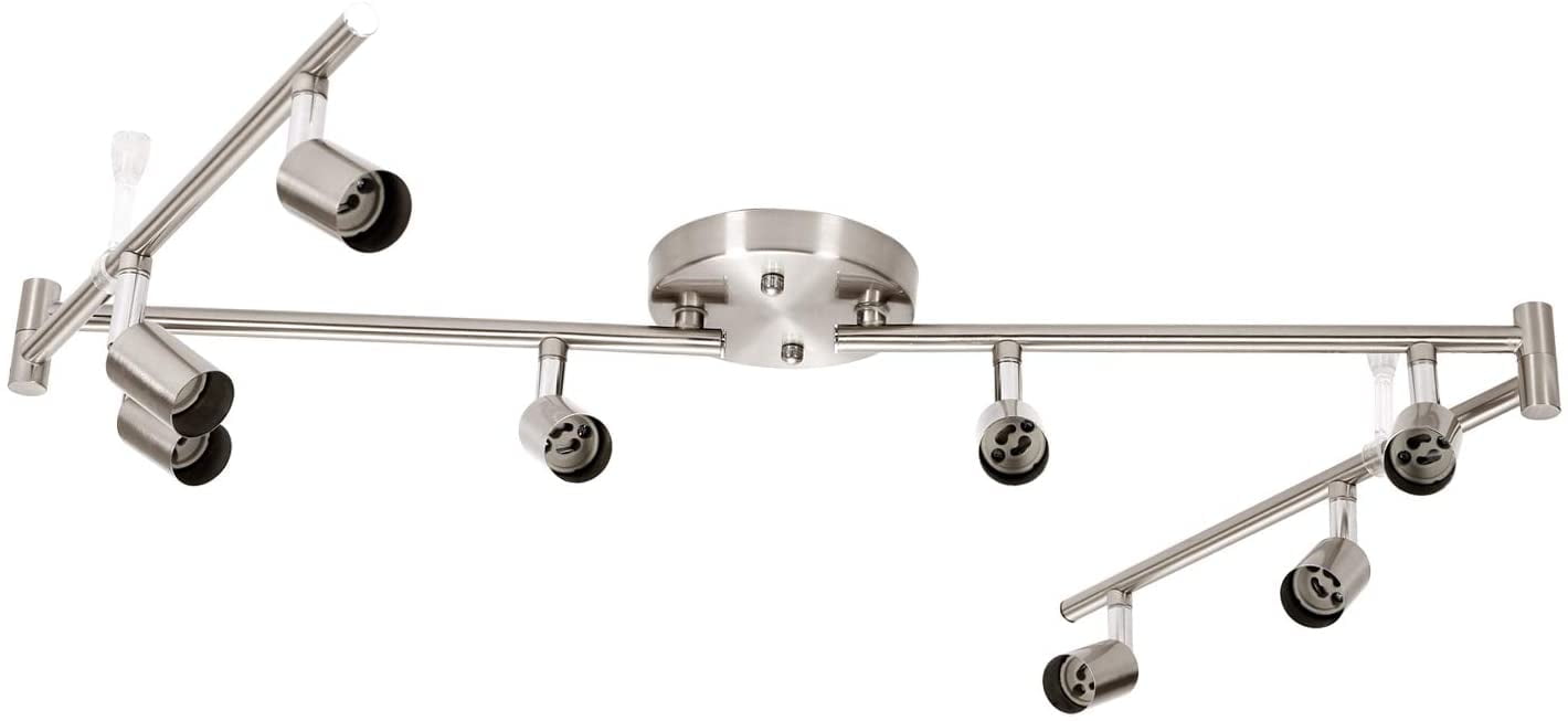 Laboreducer 8 Light Track Lighting Kit - Modern Multi-Directional Ceiling Accent Lights