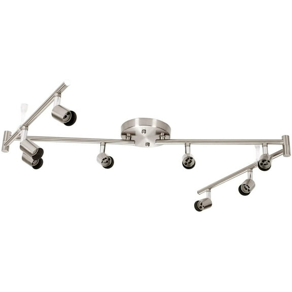 Laboreducer 8 Light Track Lighting Kit - Modern Multi-Directional Ceiling Accent Lights