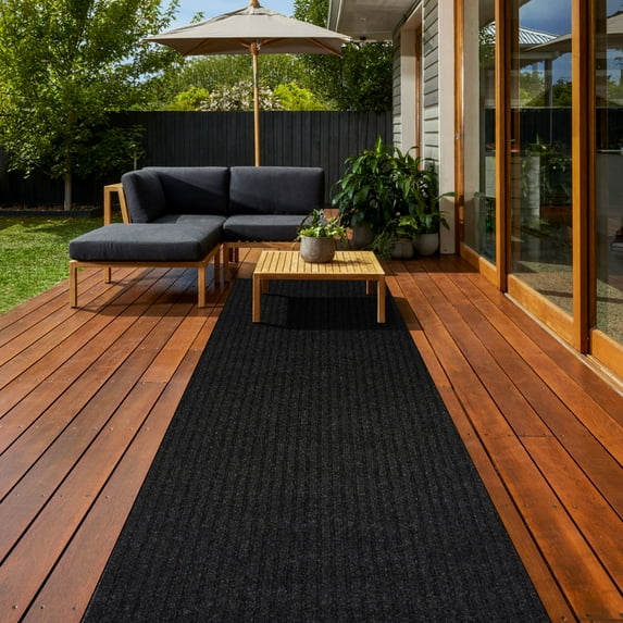 ANTPOP 2' x 6' Runner Rugs with Rubber Backing Outdoor Indoor Utility Non Slip Carpet for Hallway Custom Size Area Mat for Entryway Balcony Patio Kitchen Garage Stair Laundry
