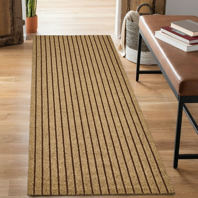 ANTPOP 2' x 7' Runner Rugs with Rubber Backing Outdoor Indoor Utility Non Slip Carpet for Hallway Custom Size Area Mat for Entryway Balcony Patio Kitchen Garage Stair Laundry
