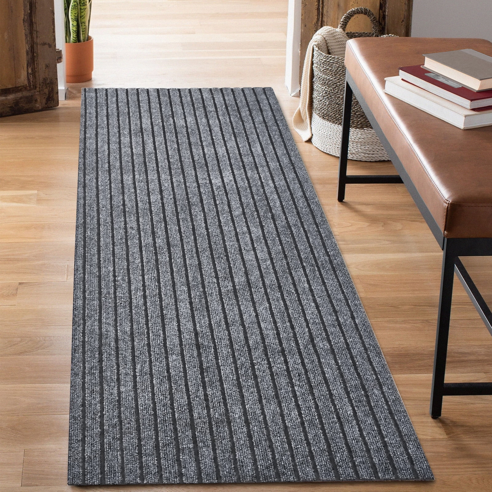 ANTPOP 3' x 3' Runner Rugs with Rubber Backing Outdoor Indoor Utility Non Slip Carpet for Hallway Custom Size Area Mat for Entryway Balcony Patio Kitchen Garage Stair Laundry