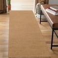 thumbnail image 1 of ANTPOP 4'x59' Runner Rugs Outdoor Indoor Utility Non-Slip Carpet Runners with Rubber Backing Custom Size Area Rug Entrance Mat for Kitchen Hallway Entryway Patio Garage Laundry Light Brown, 1 of 8