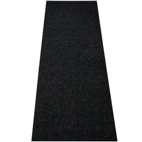ANTPOP 4'x8' Runner Rugs Outdoor Indoor Utility Non-Slip Carpet Runners with Rubber Backing Custom Size Area Rug Entrance Mat for Kitchen Hallway Entryway Patio Garage Laundry Black Striped