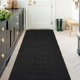 thumbnail image 1 of ANTPOP Area Rugs Outdoor Runner Rug Indoor Carpet Runners Non Slips Utility with Rubber Backing for Kitchen Hallway Entryway Garage Striped Black Striped Black 4ft x 10ft, 1 of 6