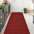 thumbnail image 1 of ANTPOP Area Rugs Outdoor Runner Rug Indoor Carpet Runners Non Slips Utility with Rubber Backing for Kitchen Hallway Entryway Garage Striped Red Striped Red 2ft x 6ft, 1 of 6