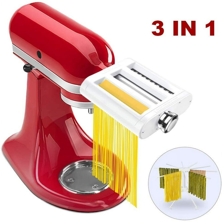 1 pc Pasta Maker Attachment 3 in 1 for KitchenAid Stand Mixers Included  Pasta Sheet Roller, Spaghetti Cutter, Fettuccine Cutter