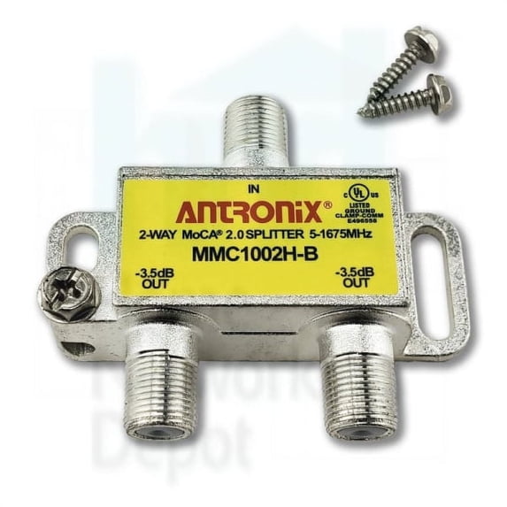 ANTRONIX 2 WAY BALANCED SPLITTER MoCA 2.0 COMPLIANT 5-1675 MHz - MMC1002H-B