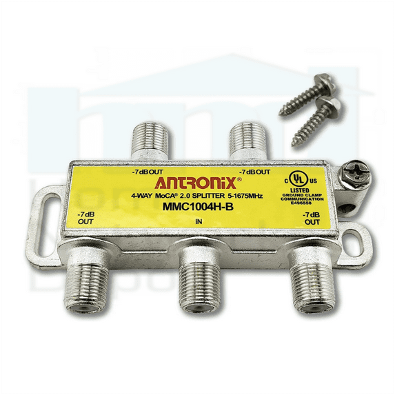 ANTRONIX 4 WAY BALANCED WIDE BAND SPLITTER MoCA 2.0 COMPLIANT 5-1675 MHz - MMC1004H-B