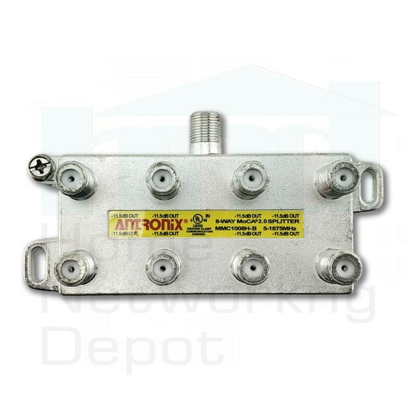 ANTRONIX 8 WAY BALANCED MoCA 2.0 COMPLIANT 5-1675 MHz - MMC1008H-B
