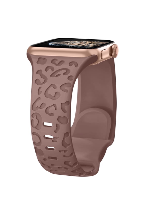 Compatible with Apple Watch Band 38mm 40mm 41mm 42mm 44mm 45mm, Waterproof Cheetah Sport Silicone Strap Wristbands for iWatch Bands Series 11 10 9 8 7 6 5 4 3 2 1 SE3/2/1 Ultra3/2/1