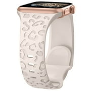 ANTSHARE Compatible with Apple Watch Band 38mm 40mm 41mm 42mm 44mm 45mm, Waterproof Cheetah Sport Silicone Strap Wristbands for iWatch Bands Series 11 10 9 8 7 6 5 4 3 2 1 SE3/2/1 Ultra3/2/1