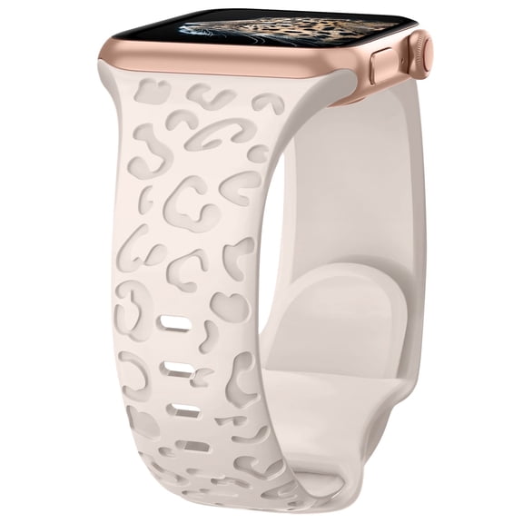 ANTSHARE Compatible with Apple Watch Band 38mm 40mm 41mm 42mm 44mm 45mm, Waterproof Cheetah Sport Silicone Strap Wristbands for iWatch Bands Series 11 10 9 8 7 6 5 4 3 2 1 SE3/2/1 Ultra3/2/1