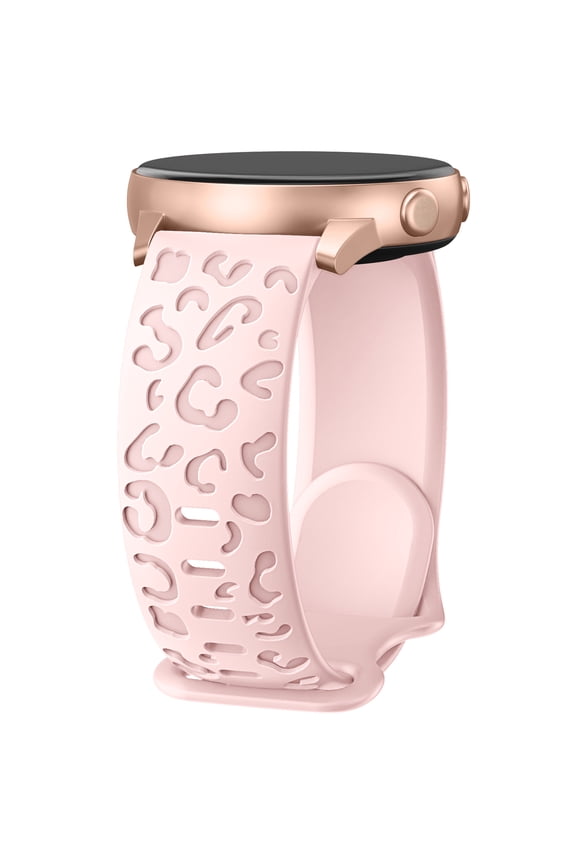 Engraved Band Compatible with Samsung Galaxy Watch 6/5/4/Active 2 40mm 44mm/Watch 5 Pro 45mm/Watch 6 Classic/Watch 3 41mm Women, 20mm Cute Soft Silicone Sport Strap