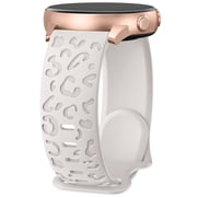 ANTSHARE Engraved Band Compatible with Samsung Galaxy Watch 6/5/4/Active 2 40mm 44mm/Watch 5 Pro 45mm/Watch 6 Classic/Watch 3 41mm Women, 20mm Cute Soft Silicon