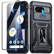 ANTSHARE Google Pixel 8 Case Camera Protection Slide Cover Shockproof Drop Google Black