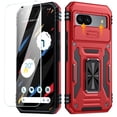 thumbnail image 1 of ANTSHARE for Google Pixel 8A, Slide Camera Cover & Screen Protector & 360°Rotatable Ring Kickstand Military Grade Heavy Duty Protection Case for Google Pixel 8A, 1 of 7