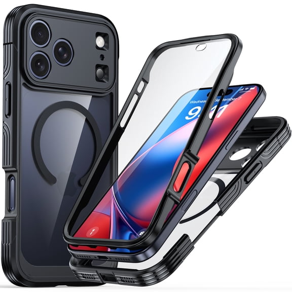 ANTSHARE Magnetic Case for iPhone 18 Pro, Screen and Lens Protector Cover
