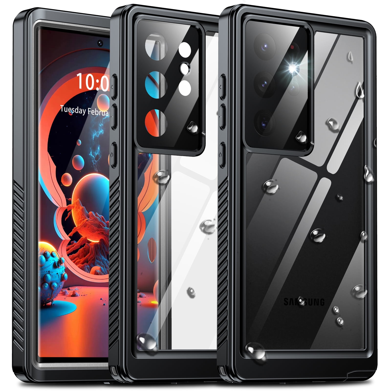 ANTSHARE for Samsung Galaxy S23 Ultra Case, Built-in Screen&amp;Camera Protector, Full Body Protection Waterproof Heavy Duty Rugged Case for S23