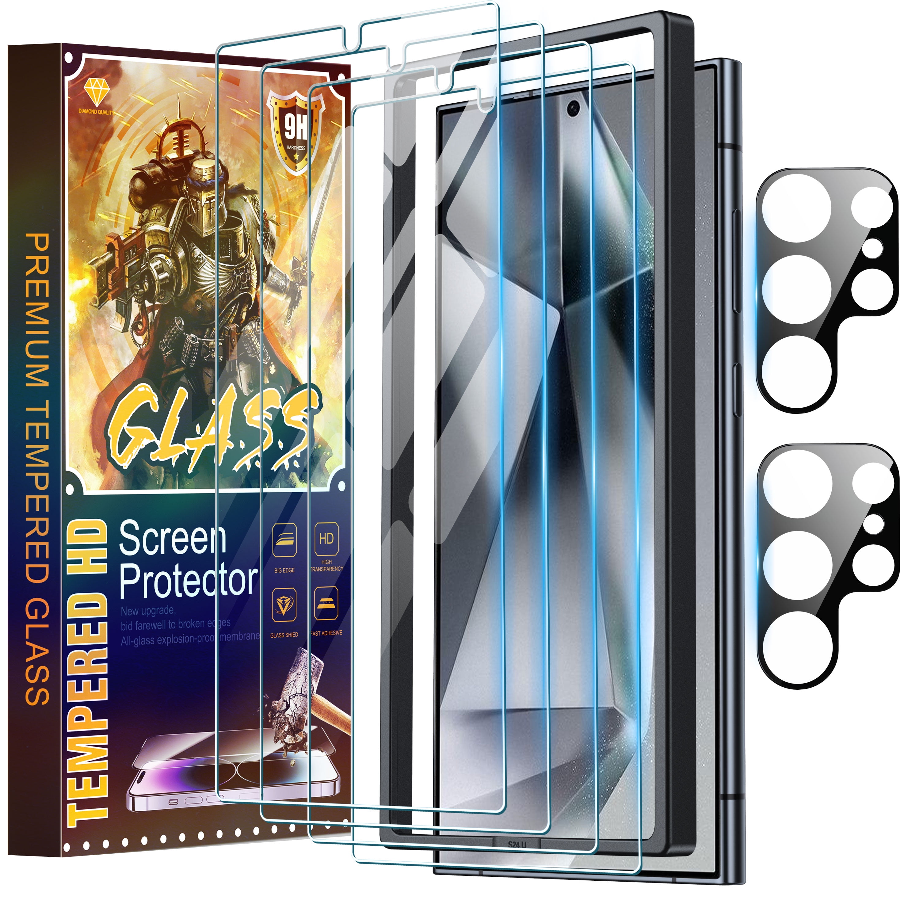 ANTSHARE Samsung Galaxy S24 Ultra Screen Protector, HD Clear TPU, Camera Lens Protector